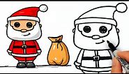 How to Draw a Cute Santa Claus Easy for Beginners