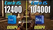 i5 12400F vs. i5 10400F | Test in 8 Games