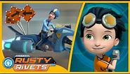 Rusty and the Bit Police / Jam at the Dam & MORE | Rusty Rivets | Cartoons for Kids