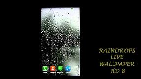 Raindrops Live Wallpaper HD 8