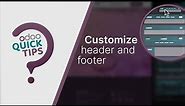 Odoo Quick Tips - Customize header and footer [Website]