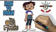 How to draw Luz Noceda from The Owl House step by step easy