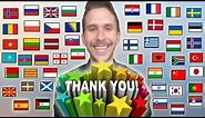 How To Say "THANK YOU!" In 50 Different Languages