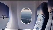 Airplane window | Green screen background