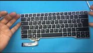 How To Install And Fix The Keyboard Keys of Fujitsu Lifebook E733 E734 E743 E744 Series