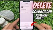 How to Delete Downloaded Software Update on iPhone