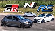 GR Corolla vs Focus RS vs Kona N – Waking the Dead | Everyday Driver TV