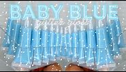 HOW TO MAKE A BABY BLUE GLITTER LIPGLOSS (CHRISTMAS THEMED)