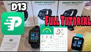 NEW FITPRO Smart Watch SetUp Mobile App | Full Tutorial On How To Set A Smart Bracelet Watch