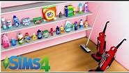 CLEANING SUPPLIES | CLOROX, DISH SOAP, FABRIC SOFTENER, TIDE, VACUUMS CLUTTER + CC FOLDER || SIMS 4