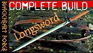 Custom LONGSWORD (Swiss Sabre) Hand-Forged from a Leaf-Spring: Part 1 of 2 (Backyard Swordsmithing)