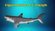 Safari Ltd. Great White Shark Figurine - Lifelike 8.5" Plastic Model Figure - Fun Educational Play Toy for Boys, Girls & Kids Ages 3+