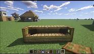 Minecraft - How to build a sofa with pillows (Easy)