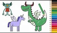 How To Draw Fantastic Creatures! | Drawing Lessons for Children