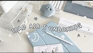 ipad air 5 (starlight) 🌟 unboxing + Apple Pencil and accessories