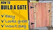 How to Build a Wood Fence Gate (Step By Step)