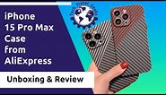 "Carbon Fiber" Case for iPhone 15 Pro Max from AliExpress