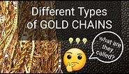 Different Types of GOLD CHAINS / Gold Jewelry Collection