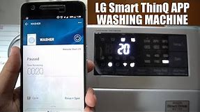 LG Smart ThinQ App Setup & Demo - Front Load Washing Machine
