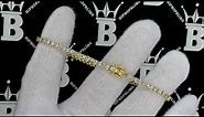 7.50 Carat Diamond Tennis Bracelet 10K Yellow Gold | Real Hip Hop Jewelry