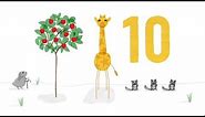 10 Apples - Counting Song with The Starry Giraffe