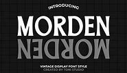 Morden || vintage serif