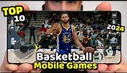 Top 10 Best New Basketball Games on Android - iOS 2024 | High Graphics (Online/Offline)