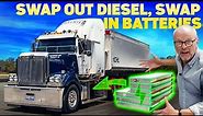 This GIANT Electric Semi Can Swap Out Its Batteries!