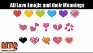 All love Emoji Hearts and their real meaning MUST WATCH | Mind Test Questions