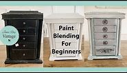 🔴 Thrifted Jewelry Box | Paint Blending For Beginners