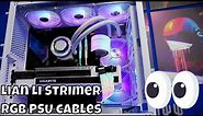 Lian Li Strimer Plus V2 installation guide (24-pin and 2 x 8 pin GPU RGB power cables)