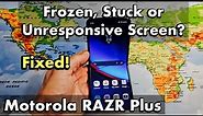 Moto Razr+: Screen is Frozen, Stuck or Unresponsive? Can't Restart? FIXED!