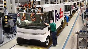 Inside Massive Factory Building the Brand New FedEx Electric Van