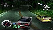 Initial D PS1 Gameplay HD (Beetle PSX HW)