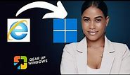 How to Open Internet Explorer on Windows 11?