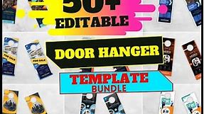 50+ Door Hanger Templates -standard Sizes for Printing