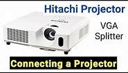 How to Connect a Projector | HITACHI Projector connecting | Multiple Screen in Projector |
