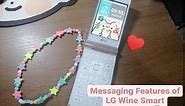 LG Wine Smart LG D486 Flip Phone - Messaging