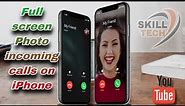 How To set Full-Screen Photo For Incoming Calls On iPhone all iOS 16 | Call photo full screen
