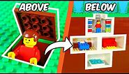 SECRET LEGO underground SURVIVAL BASE...