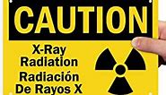SmartSign "Caution - X-Ray Radiation" Bilingual Sign | 7" x 10" Plastic