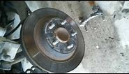 Mazda5 rear brake and rotor change