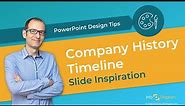 How to Present a Company History Timeline - PowerPoint Slide Transformation