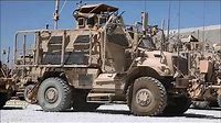 US Army International MaxxPro MRAP armored vehicles in Afghanistan.