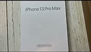 iPhone 13 Pro Max Apple Certified Refurbished Unboxing