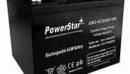 PowerStar 12 Volt 45 Ah UB12400 Sealed Lead AGM Battery for General Purpose Use