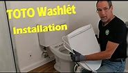 TOTO Washlét Bidet Toilet Seat Installation