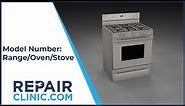 How to Find the Model Number on a Range/Stove/Oven - Tech Tips from Repair Clinic