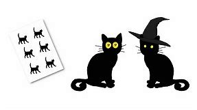 Looking for a Black Cat Template? 6 Free Cute and Spooky Printables. - Artsydee - Drawing, Painting, Craft & Creativity