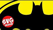Batman Logo SVG - Cut Design for Silhouette Cricut - Cutting SVG Files for Cricut